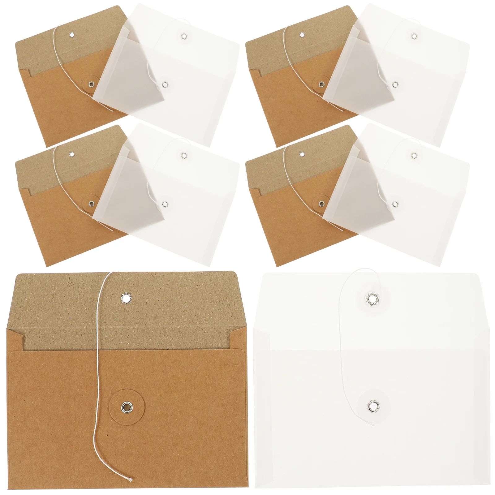 

1 Set Of Sulfuric Paper Envelopes Translucent Lightweight Portable Clear Envelopes For Wedding Invitations Greeting
