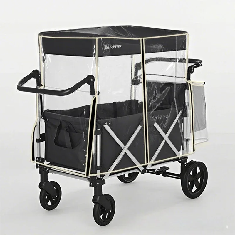 (cover Only) Two-way Cart Windshield, Camper Universal Rainproof and Dustproof Ceiling