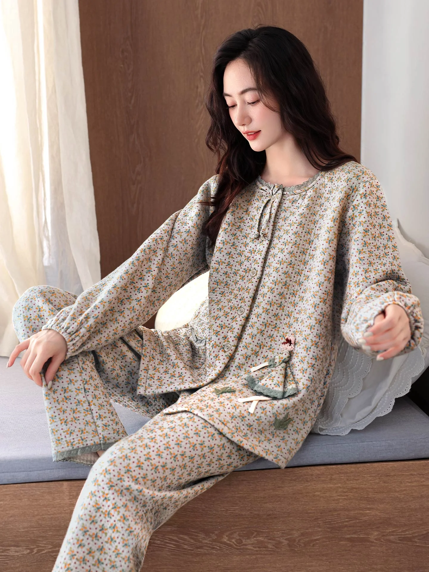 ropa-de-dormir-de-manga-larga-de-aodon-puro-ueso-para-mujer-ropa-de-casa-ra-rellena-de-aodon-para-primavera-otono