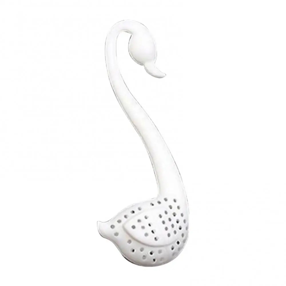 Durable Safe Silicone Filter Strainer Kitchen Accessories Tool Tea Infuser Diffuser Food-grade Swan Hangs Separator Teaware Tool