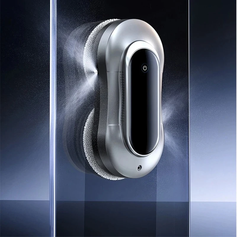 Automatic Window Washer Robot Glass Cleaner Four Spray Water Way Floor Wall Cleaning Appliance Remote Control