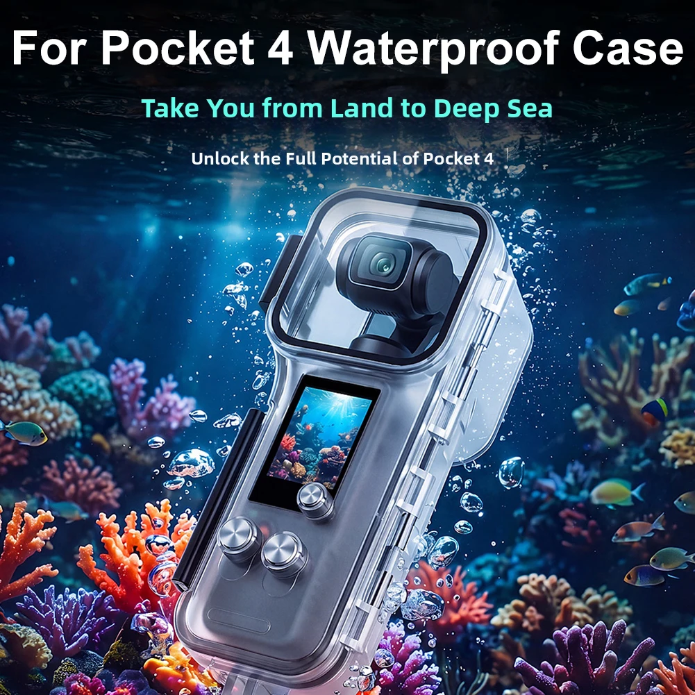 

Водонепроницаемый защитный чехол для DJI POCKET4, защита на глубине до 50 м, для экшн-камер, готовых к приключениям, корпус для спортивной камеры ﻿