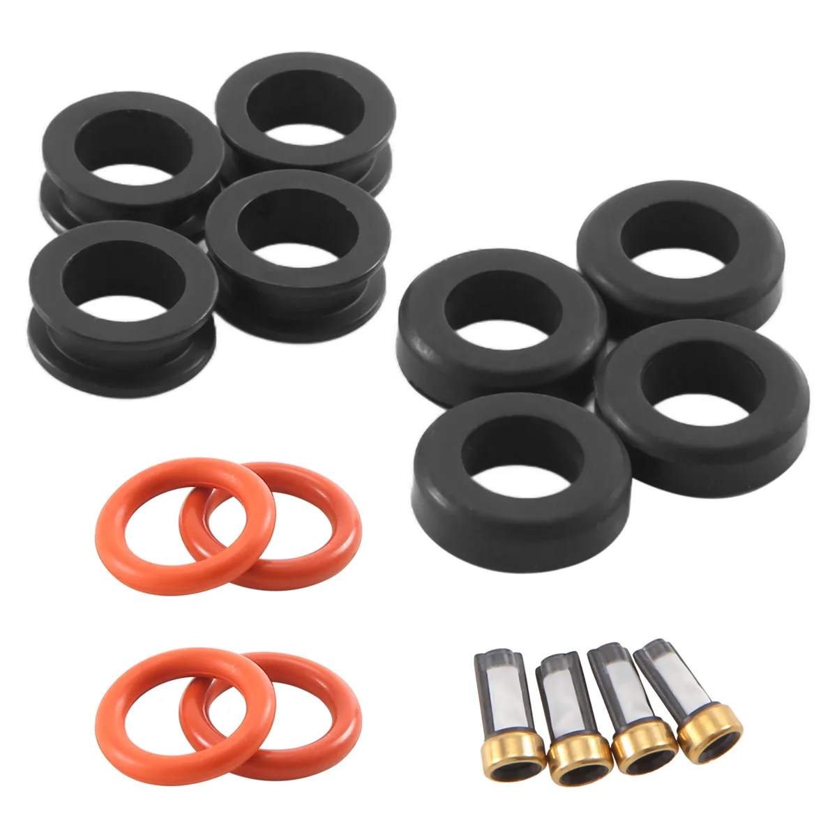 Injector Repair Kit Fuel Injector Seal O-Ring Kit Seals Filters for Subaru Wrx Sti Legacy GT 195500-3910 16611-AA510