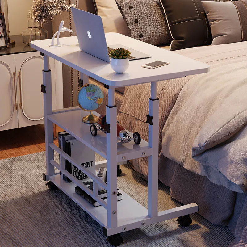 Bedside table removable small table bedroom home student desk simple lift dormitory lazy computer table bookshelf
