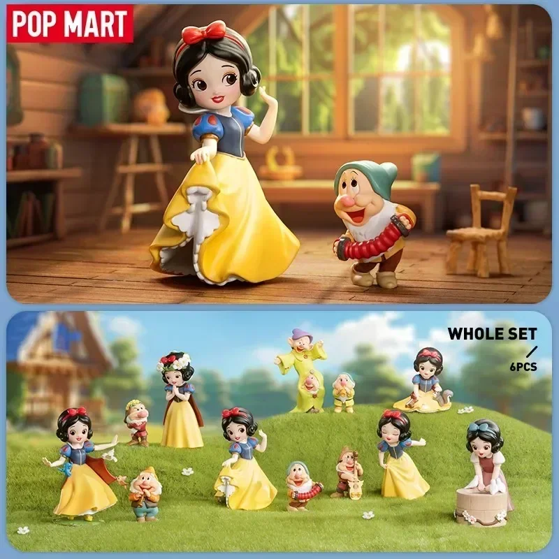 

POP MART Disney Snow White Classic Series Blind Box Mystery Box Toys Kawaii Ornaments Figurines Home Decor Desktop Model Dolls