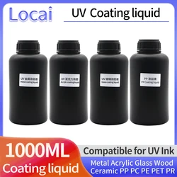 UV Ink Coating liquid UV Printer Fluid Pretreatment Solution Flatbed Printer Metal Acrylic Glass Wood Ceramic PP plastic PC PE