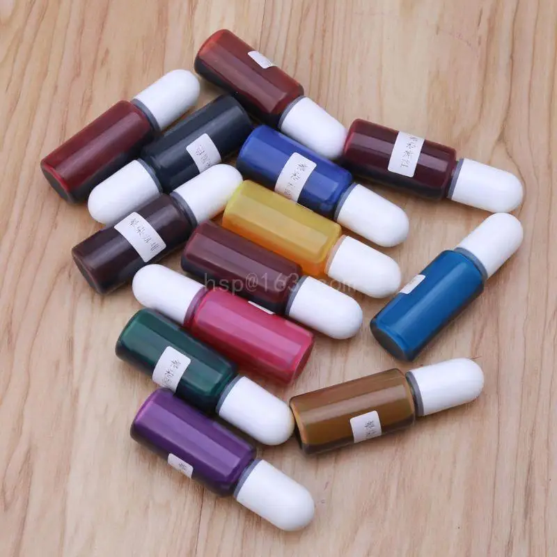 13 Colors Set Drawing Inks Epoxy Resin Diffuse Liquid Pigment Epoxy Resin Painting Dye 10ml Each Art Crafts