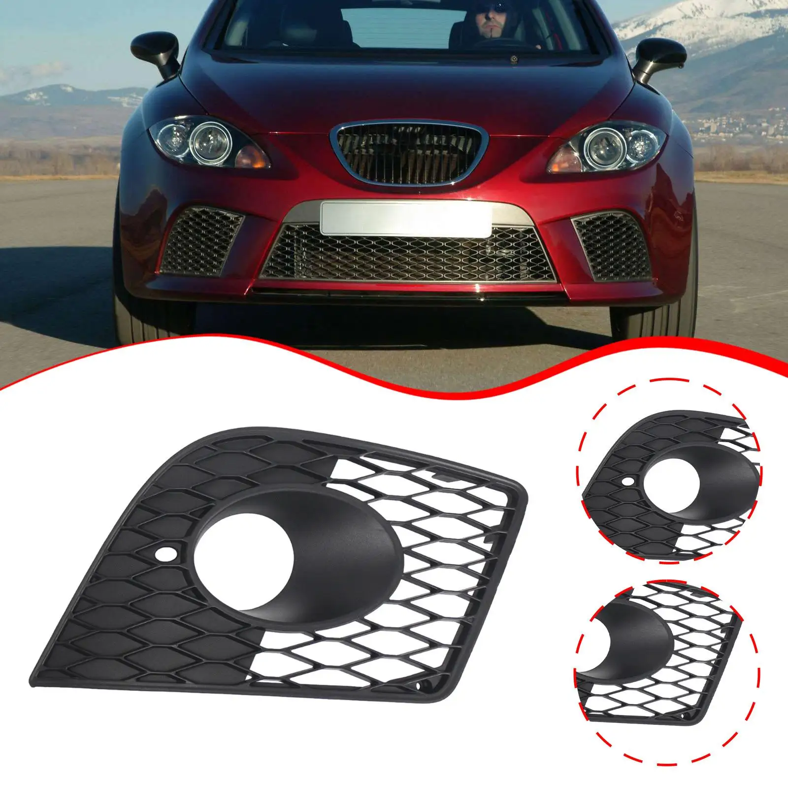 

Правая передняя наружная решетка бампера 1P0853666C Ремонт Техническое обслуживание Автоаксессуар со стороны пассажира для сиденья 05-12