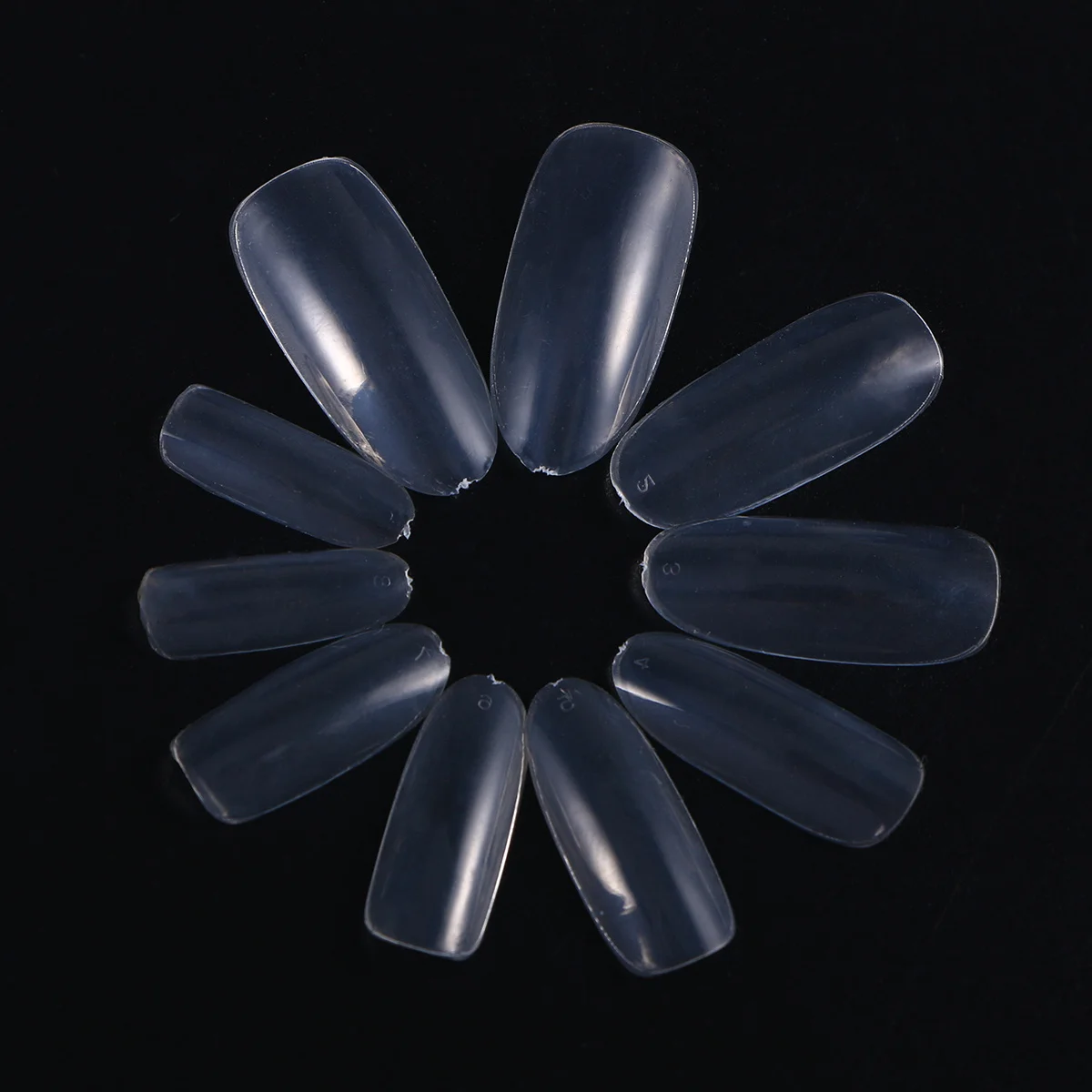 

500Pcs Oval Transparent False Nail Tips Full Cover Short Fake Nails Artificial Nail Art Accessories DIY False Nails