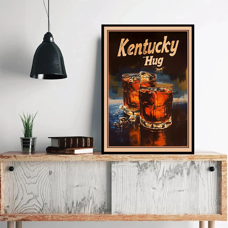 Vintage Wine Martini Negroni Martini Cocktail Poster Bar Wall Retro Canvas Painting Wine Painting Club Shop Home Decor Gifts
