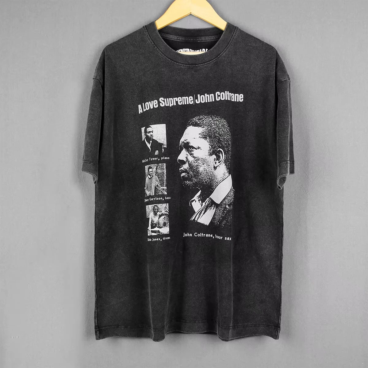 Camiseta de John Coltrane, Música Jazz Post Bop, Saxofonista, Miles Davis, Herbie Hancock, Algodón Lavado, Verano, Camiseta de Manga Corta Estampada para Hombre