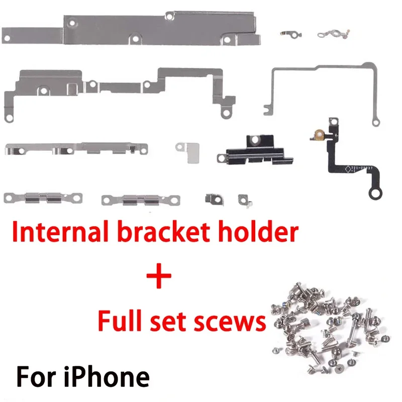 Internal metal bracket holder shield full set screw for iPhone 6 6p 6s 7 8 plus X XR XS Max 11 pro Max small parts replacement