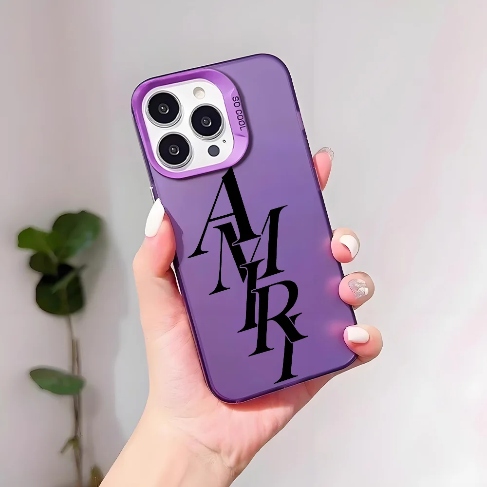 جميلة العلامة التجارية A-AmiriS قضية الهاتف لسامسونج واقية واقية IMD اللون غطاء S25 S24 S23 A07 A17 A06 4G 5G