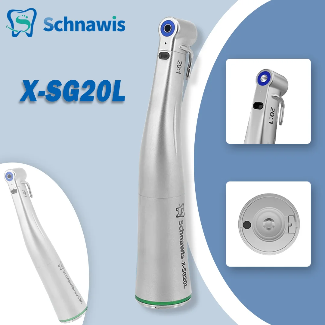 

Dental Implant Motor Handpiece 20:1 Detachable Irrigation System Inner External Water Spray Against Contra Angle Handpiece Fiber