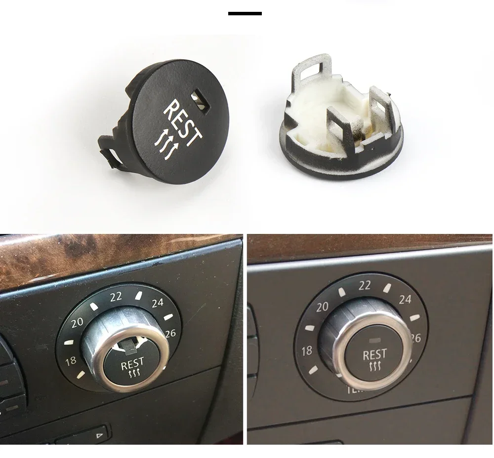 Schalter knopf der Klimaanlage zentrale Steuer knopf abdeckung für BMW 5er E60 E61 61319250196 – Detail 6