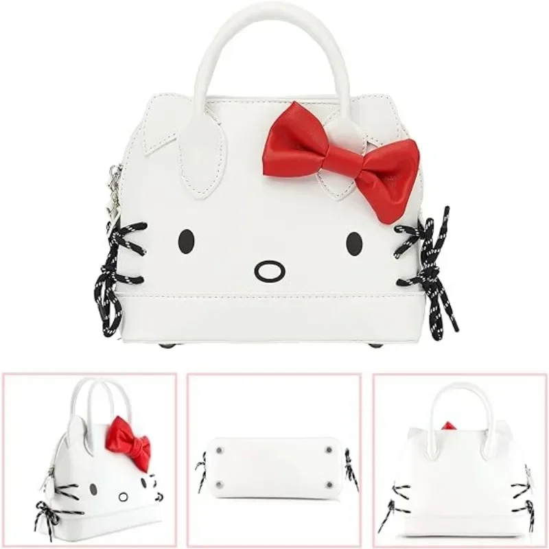 Hello Kitty Umhängetaschen Niedliche Cartoon-Umhängetasche Y2K Kawaii Mode Einfache tragbare Tragetasche Handtasche Geburtstagsgeschenk Mädchen