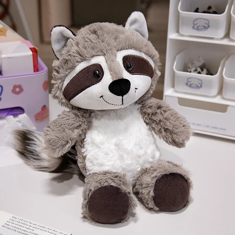25cm Kawaii Animal  Raccoon Foxy Sloth Plush Soft Doll Toys Birthday Gifts Stuffed Animals Children Partners
