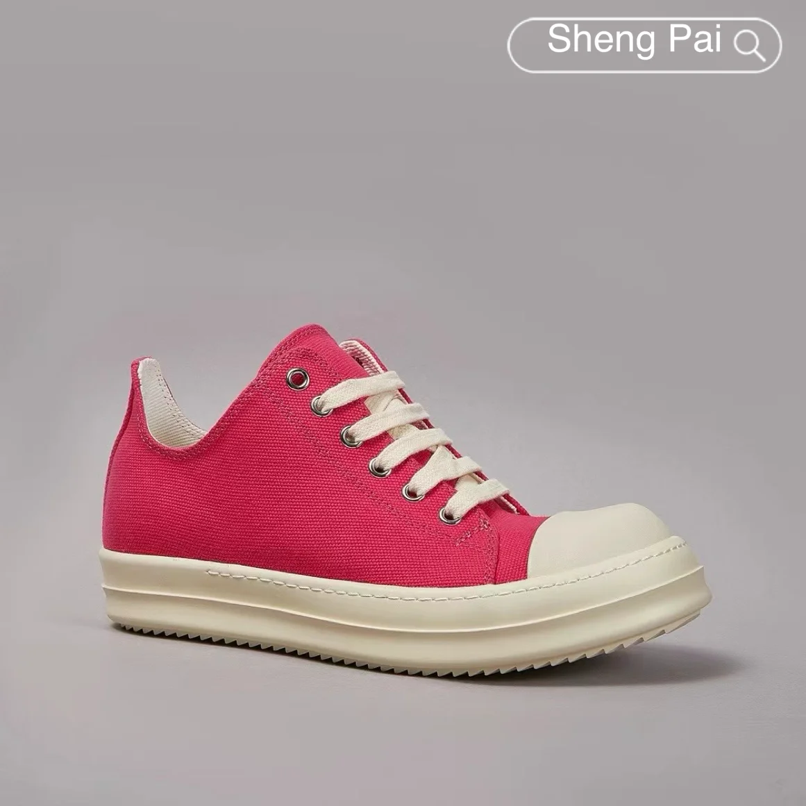 

High Quality Men's Casual Shoes Bright pink Canvas Low Top Men's Sneakers Comfortable Men's Casual Shoes Men's Walking Soft Flat