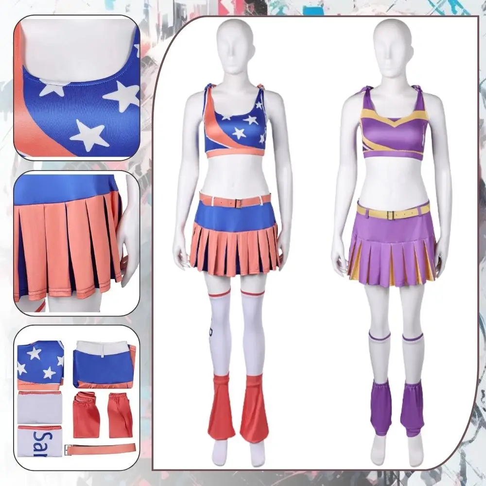 Lollipop Chainsaw Juliet Cosplay Fantasia Costume Disguise for Women Female Dresses Rolepaly Outfits Halloween Carnival Clothes