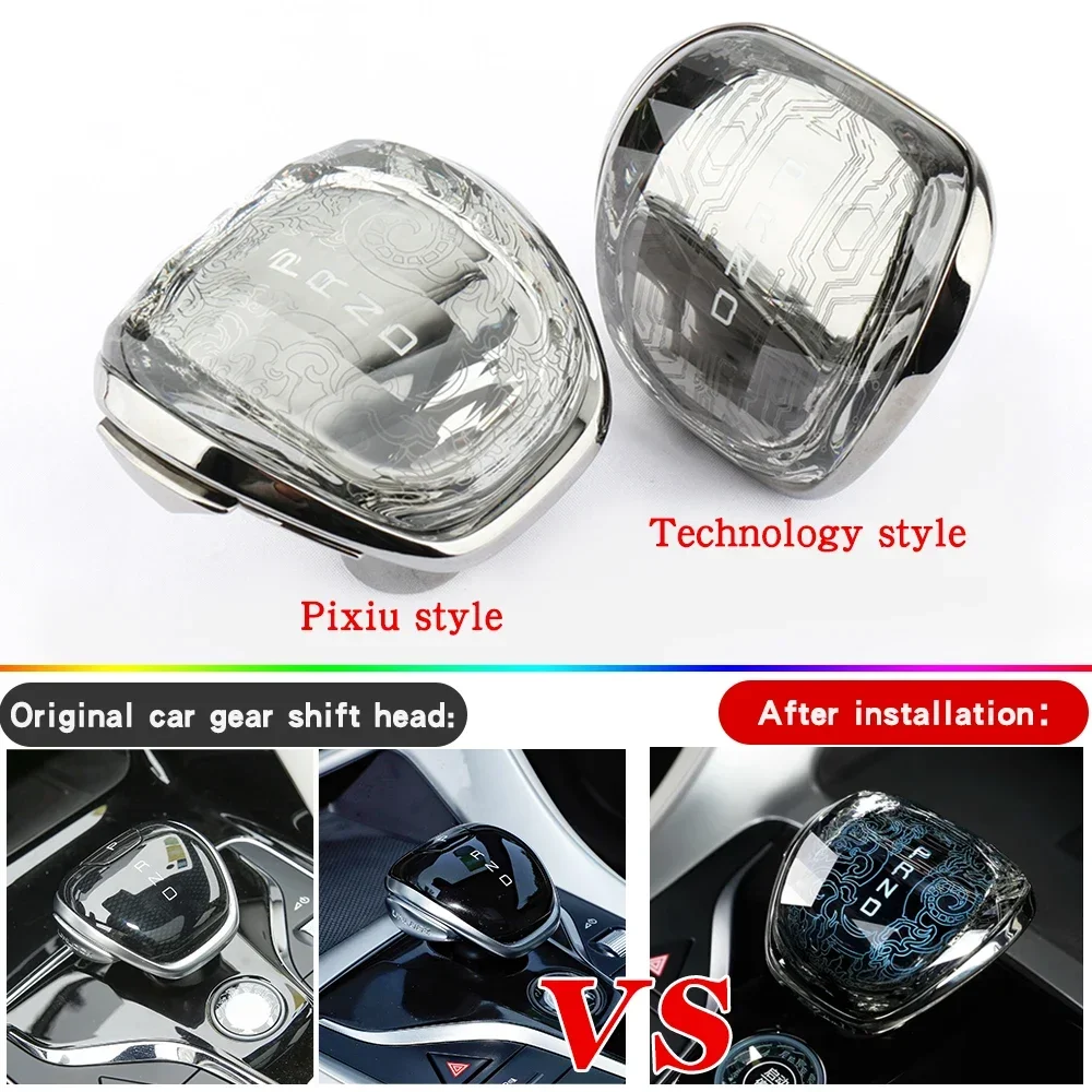 

For BYD Han 2020-23 Song pro Song max Tang Ton Qin plus Frigate 07 DENZA Car Accessories crystal gear lever shift Knob head Rod