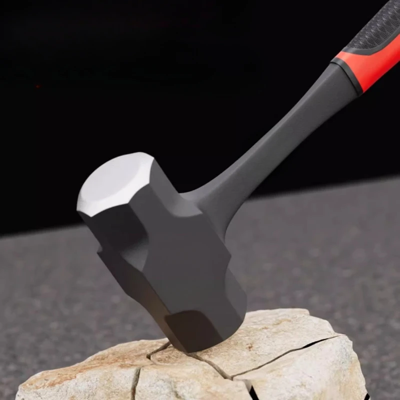 Wall Smashing Sledgehammer Two Sided Hand Hammer Tool For Heavy Duty Construction Work Octagonal Hammer