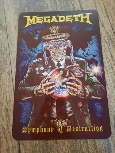 Megadeth Symphony of Destruction  Metal Wall Sign
