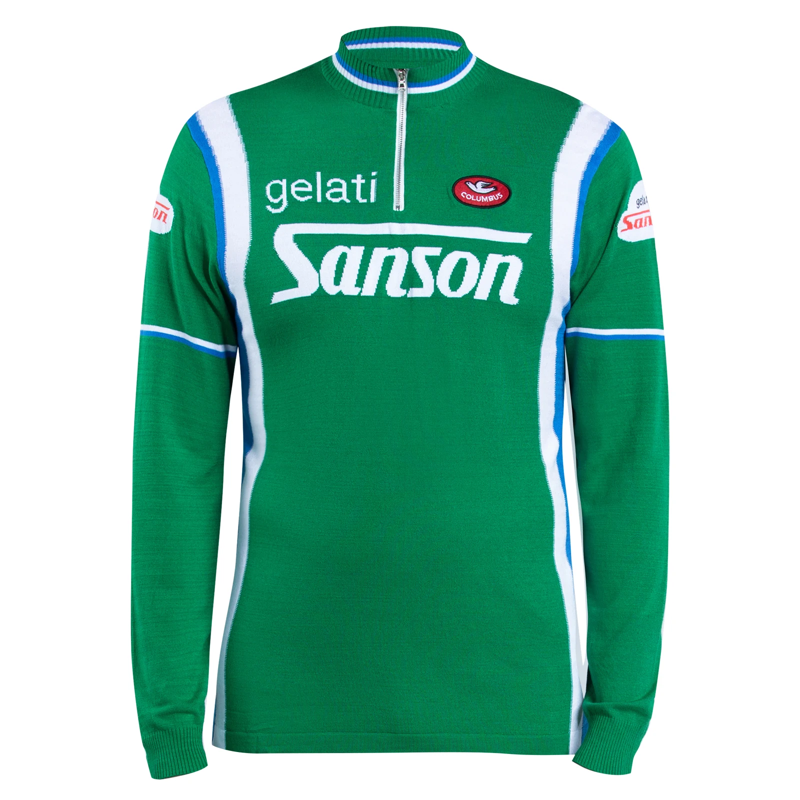 

Gelati Sanson Merino Wool Long Sleeve Retro Cycling Jersey