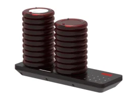 Mini draadloos pagersysteem met vibrerende pieper voor cafés, restaurants, hotels, ziekenhuizen, verpleeghuizen, klinieken