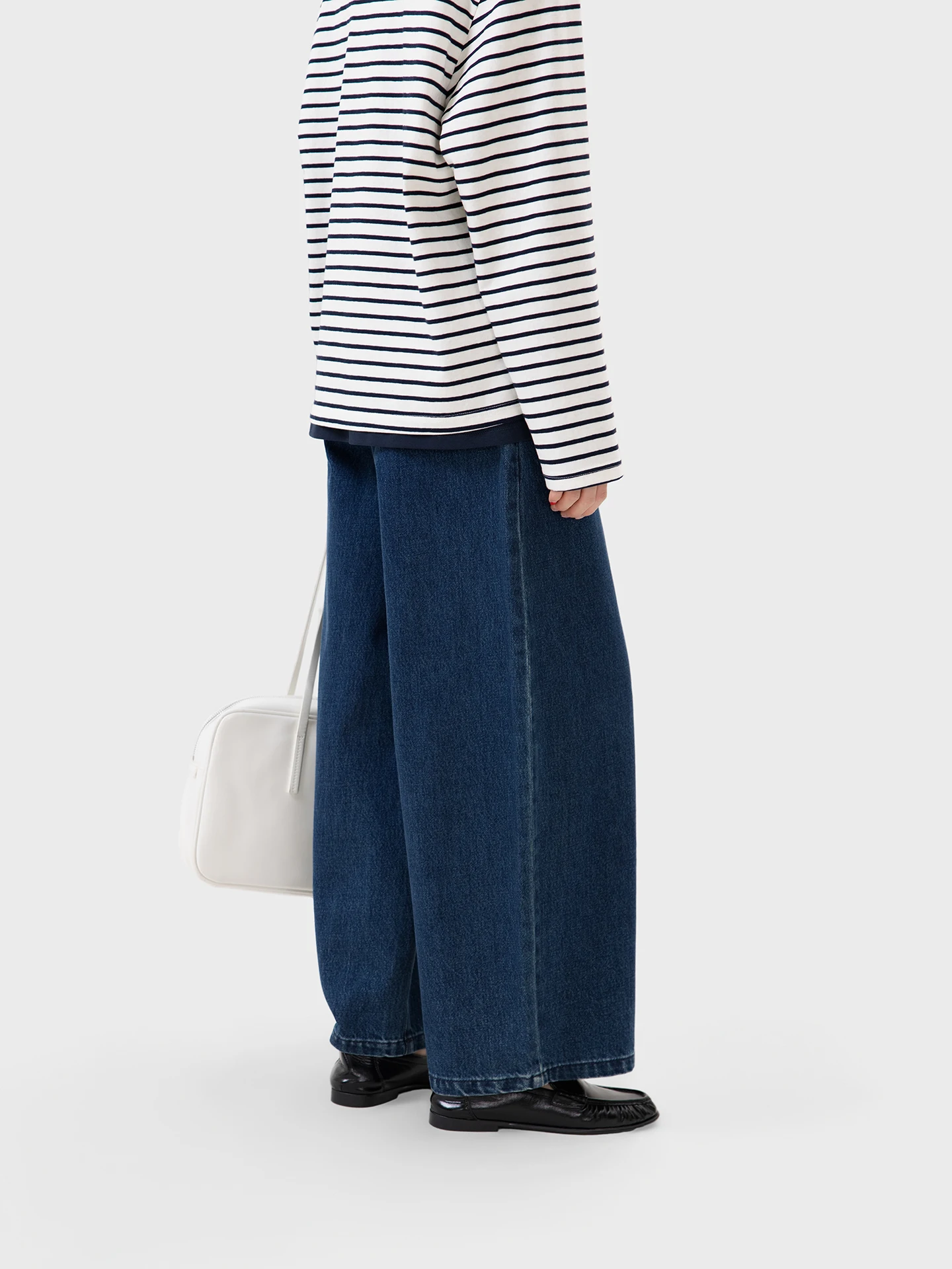 

Женские джинсы из хлопкового денима в стиле ретро с высокой талией, свободного кроя, винтажные, удобные, дышащие, для весеннего сезона