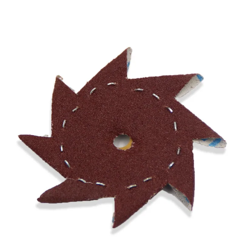 4 Inch 8-Petal Octagonal Sanding Discs, 8 Flap Abrasive Sandpaper for Rotary Tool, Fine Polishing Sanding Disc