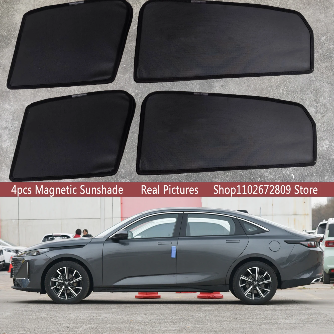 Magnetic Car Sunshade Shield Front Windshield Frame Curtain Sun Shades For CHANGAN Lamore 2023 2024 2025 Accessories