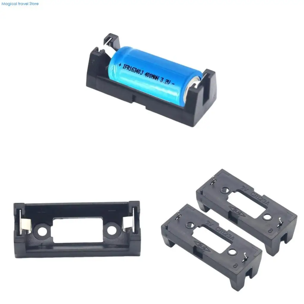 N2UB 2Pieces CR123A Battery 16340 LIR123A Holder Box For Secure Battery Connection