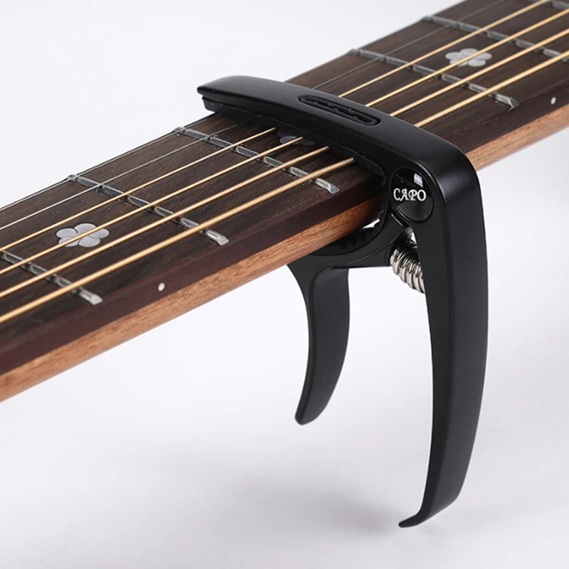 3-in-1 Zinc Alloy Clamp Guitar Capo Built-in Pick Slot & & Bridge Pin Lifter for Steel/Nylon Strings〔YY26〕