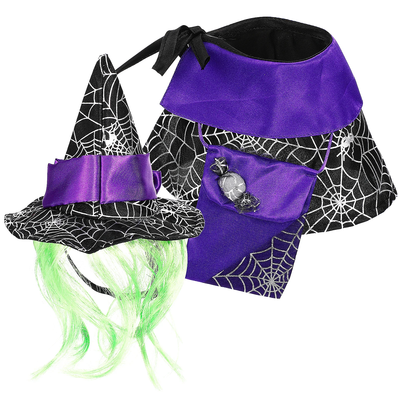 

Witch Hat Costume Costume for Cats Dogs Kitten Cat Cape Party Carnival Clothing Cape Costumes For Cats Pet Cat Halloween Dog