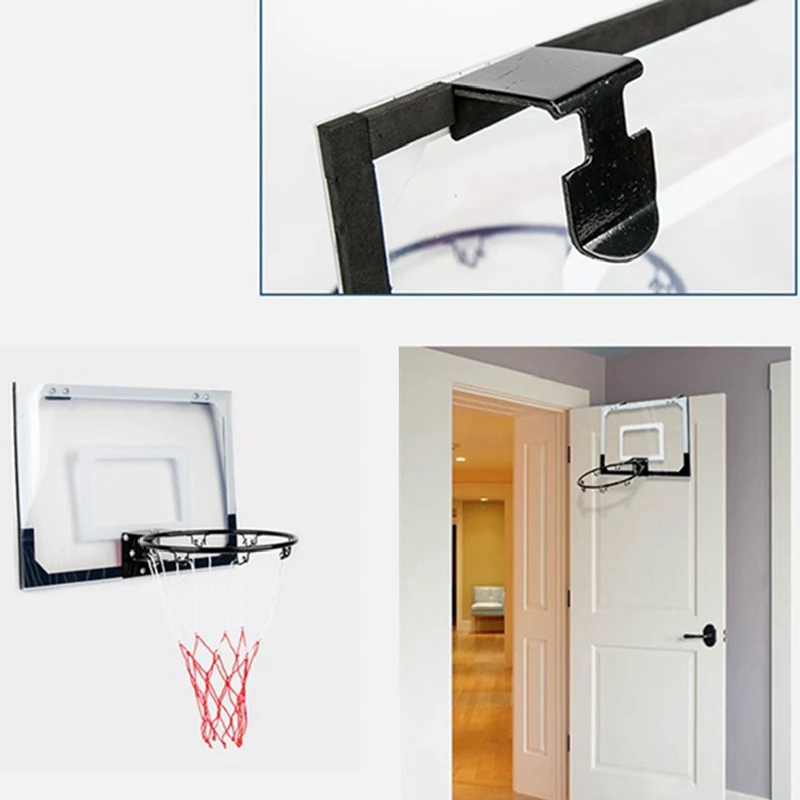 Mini Hoop Basketball Hoop Interior Mini Basketball Set Hanging On The Door,With A Ball And Pump,Sports Set