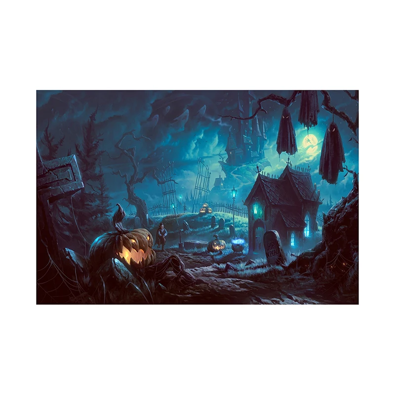 할로윈 배경 성 사진 배경 사진 파티 사진 스튜디오 호박 장면 비닐 치료 또는 트릭