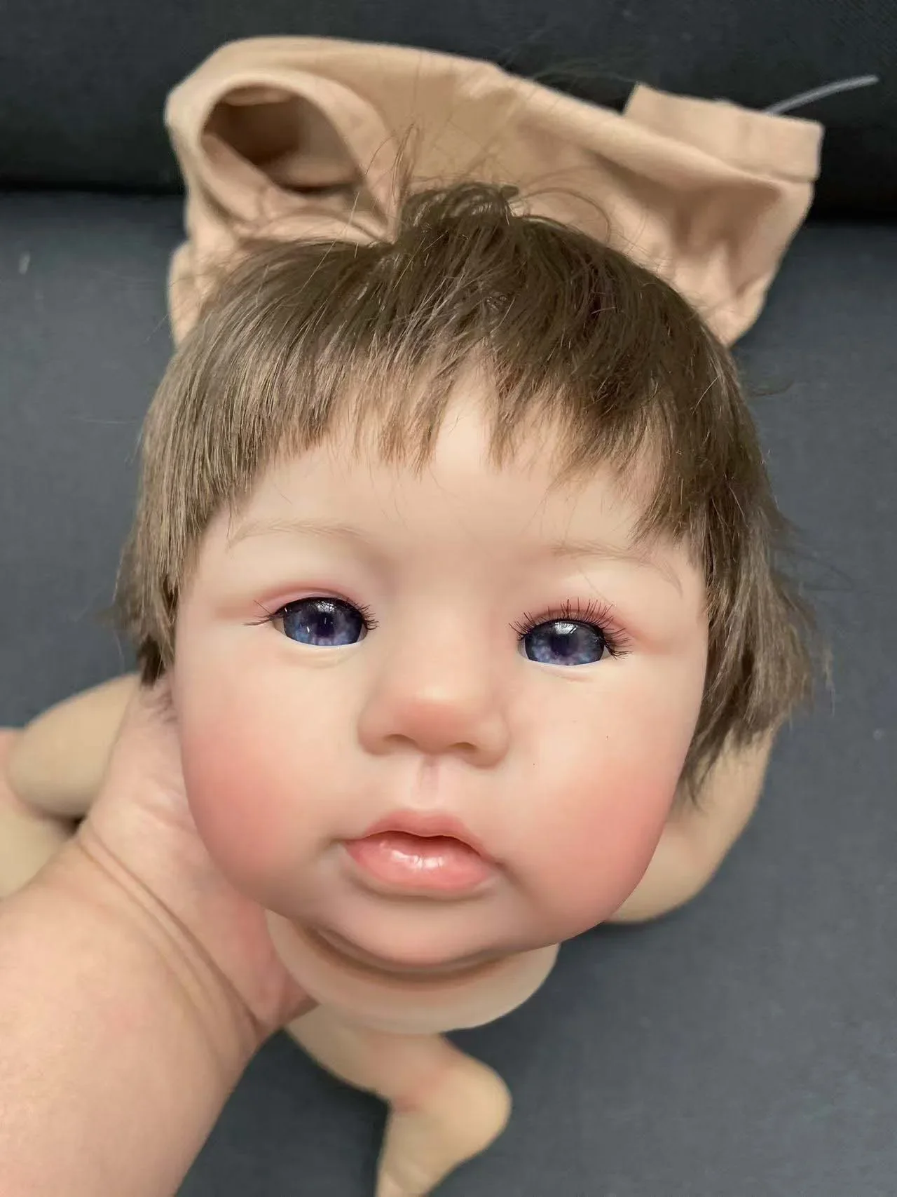 18inch With Visible Veins Hand Rooted Hair Lifelike Reborn Abigail Doll Kit Multiple Layers Painting Unassembled Doll Parts