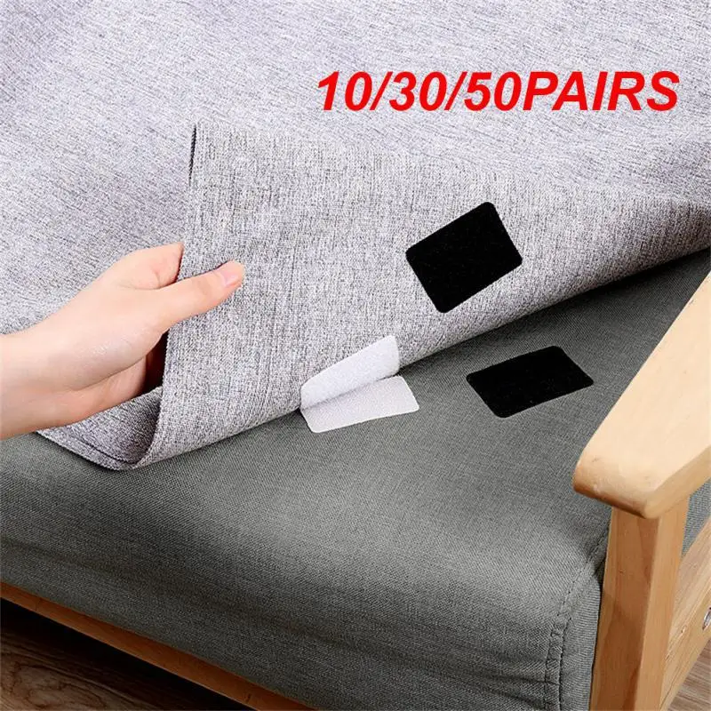 10/30/50PAIRS Hook And Fastener Reusable Anti Slip Temperature Houseware Fastener Dots Stickers