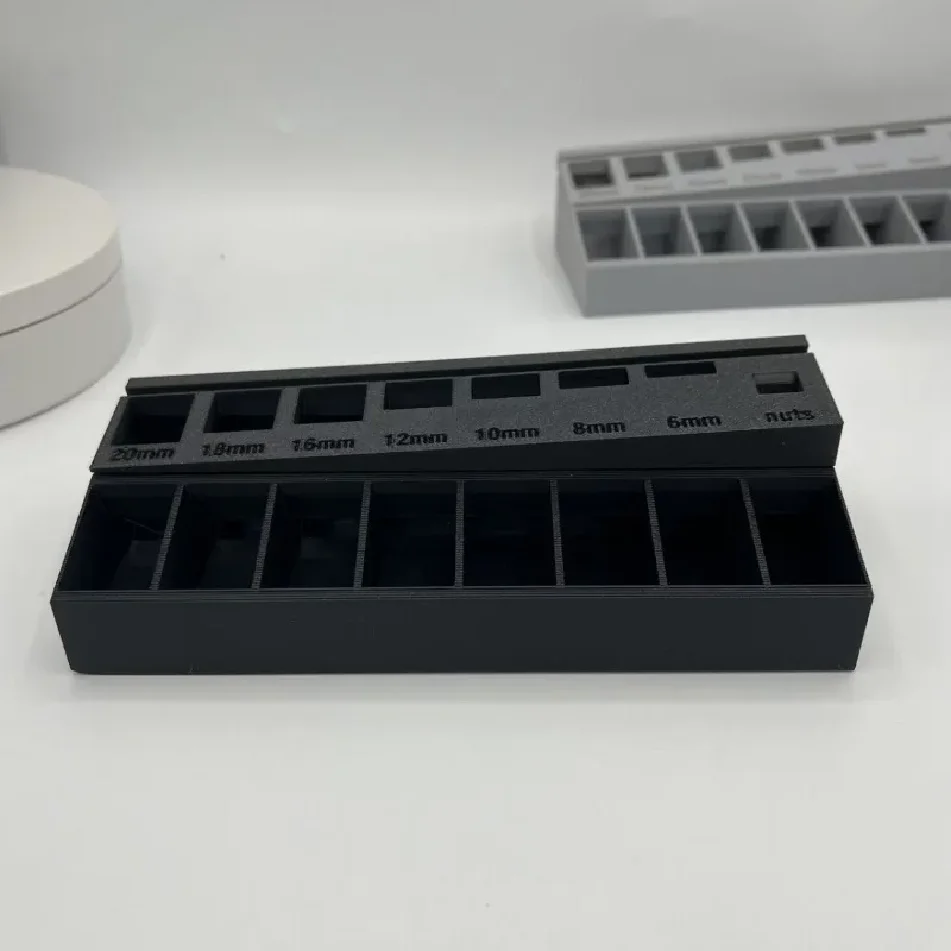 Sorter Portable Practical Screw Length Sorter Tray Organizer Store Nuts New With 7 Measuring Slots M3 Bolt storage drawers