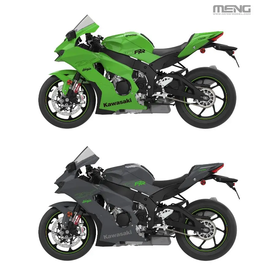 

Комплект модели мотоцикла MENG Kawasaki NINJA ZX-10RR — специальное издание MT-008 1/9