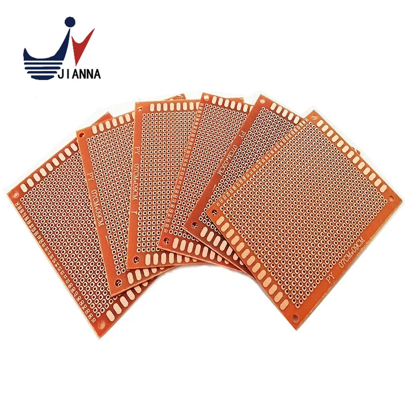 5pcs 7x9 7*9cm Single Side Prototype PCB Breadboard Universal Board Experimental Bakelite Copper Plate Circuirt Board Yellow