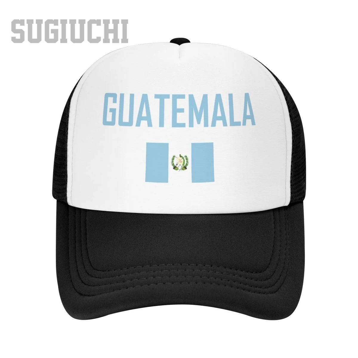 Unisex Mesh Cap Hut GUATEMALA Flagge und Schriftart Trucker für Männer Frauen Baseball Caps Outdoor Cool