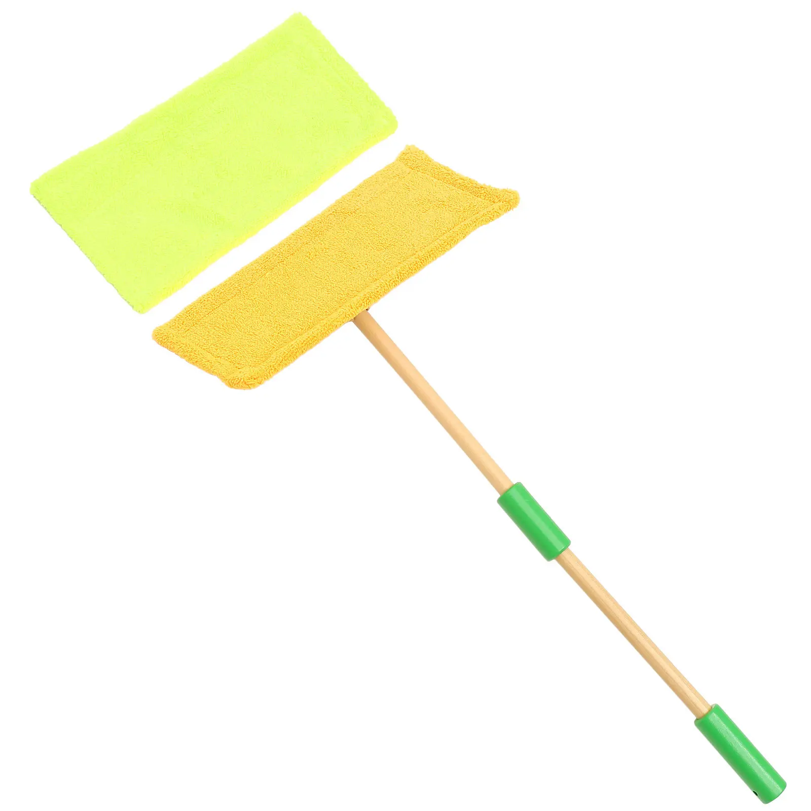 1 Set Detachable Wooden Mop Kids Simulation Cleaning Tools Toddler Playset Pretend Play Supplies Baby Hand Mop Sweeping Set