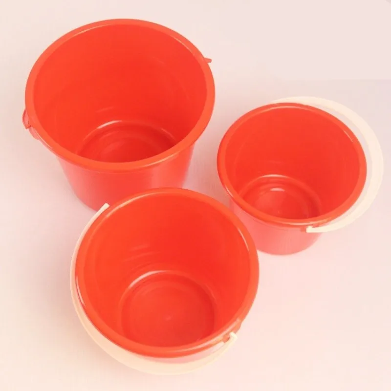 

Small Plastic Water Bucket Portable Thickened Paint Bucket Household Cleaning Tool Child Friendly Student Size Home Essentials