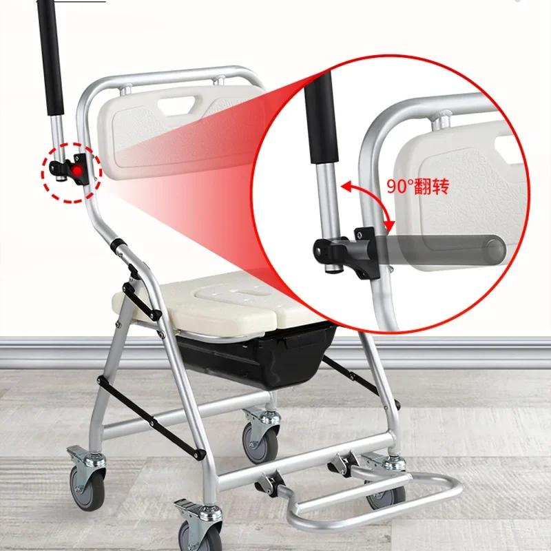 Minder Elderly Bathroom Chair Toilet Plastic Folding Small Stool Wheels Massage Hallway High Nordic Tabouret Acrylic Furniture