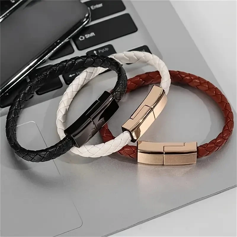 Armband Kabel USB A Naar USB C Type C Data Oplaadsnoer Voor IPhone 15 15Pro 15Promax Samsung Xiaomi Snel Opladen korte Kabels