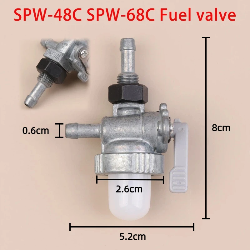 High qualitySPW-48C 68C Fuel Valve For Kubota Transplanter Fuel Tank Switch T420 Fuel Stopcock Accessories