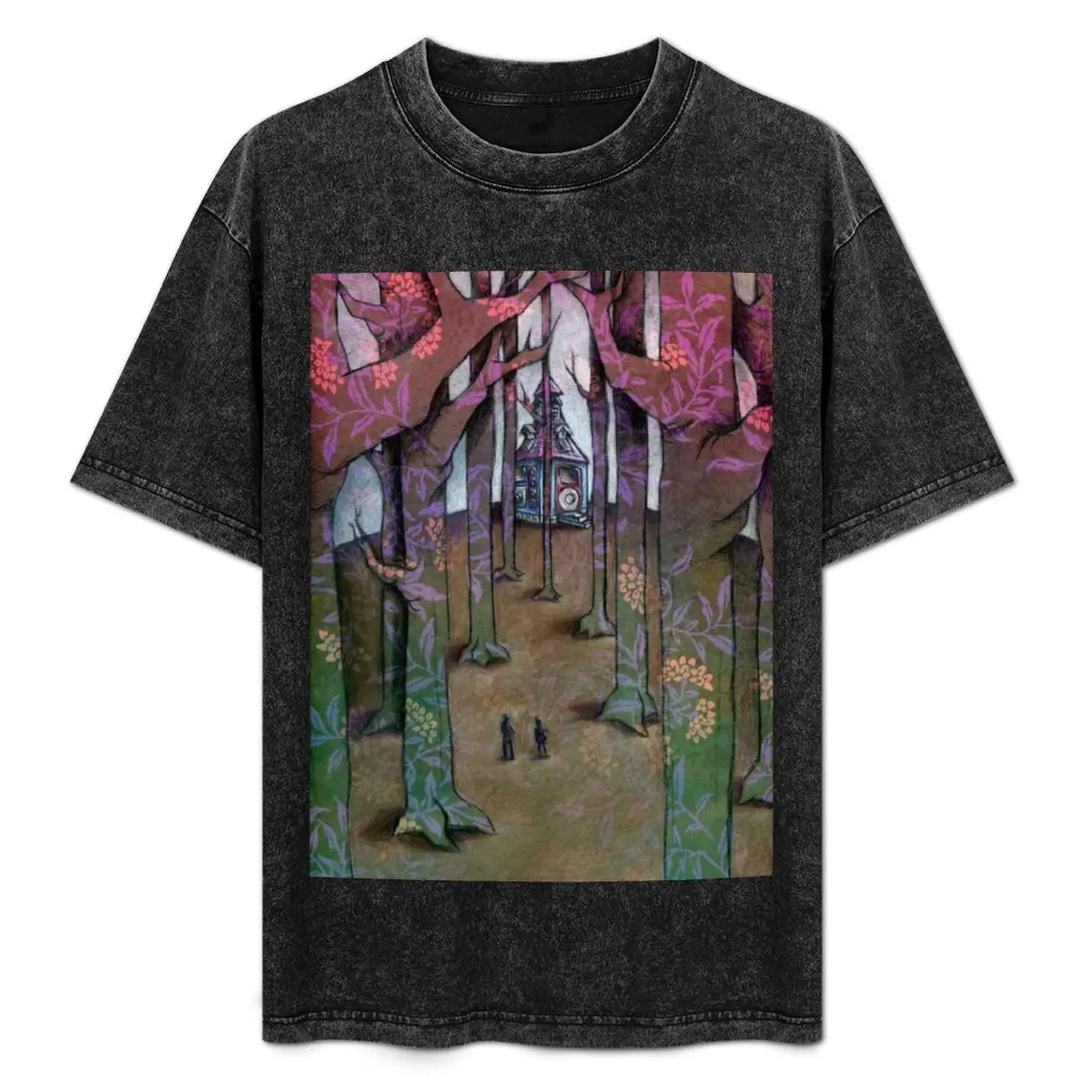 

Hansel and Gretel in the Woods Pattern Witch Technology House T-Shirt football t shirt hippie clothes blanks outfits for men