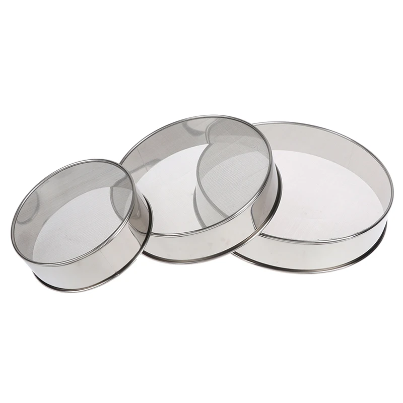 Kitchen Fine 60# Mesh Flour Sifter Stainless Steel Flour Sieve Strainer Sifter