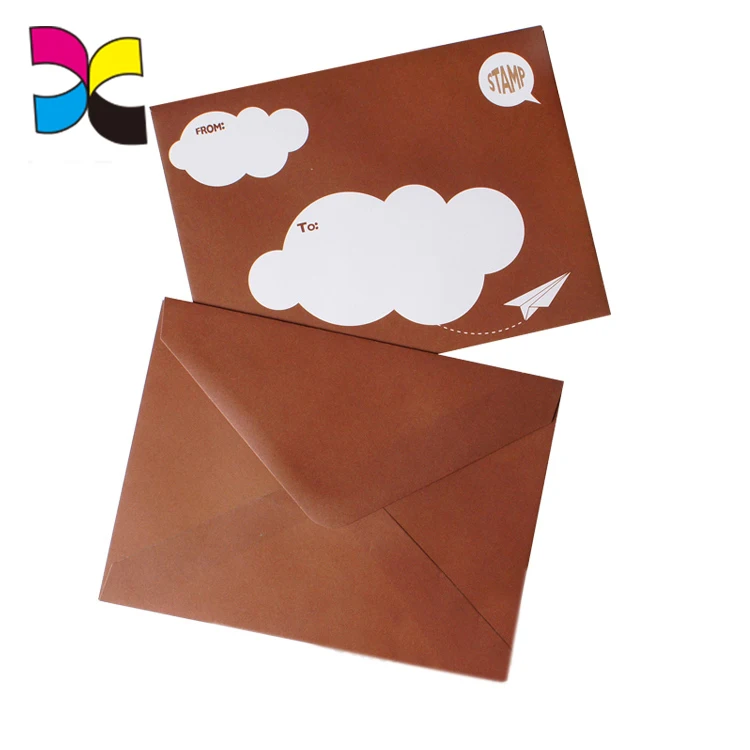 

50Pcs Private Custom Printed Envelope DIY Postcard Small Paper Envelope Wedding Invitation Letter Greeting Card Envelope